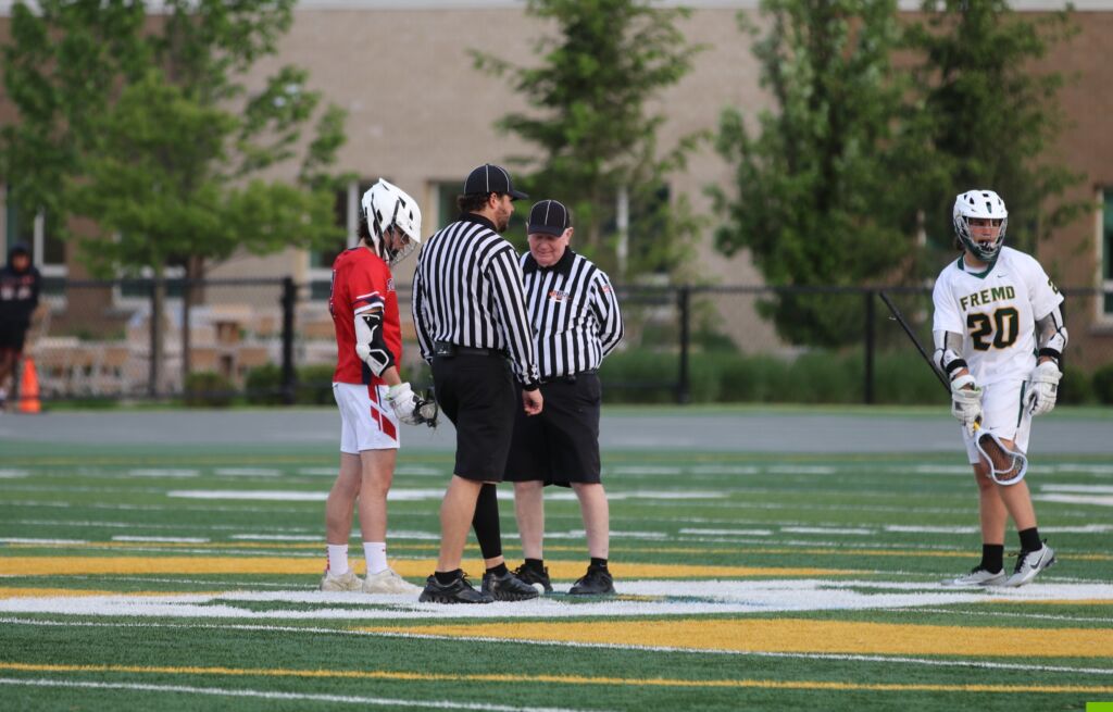 Refs talking